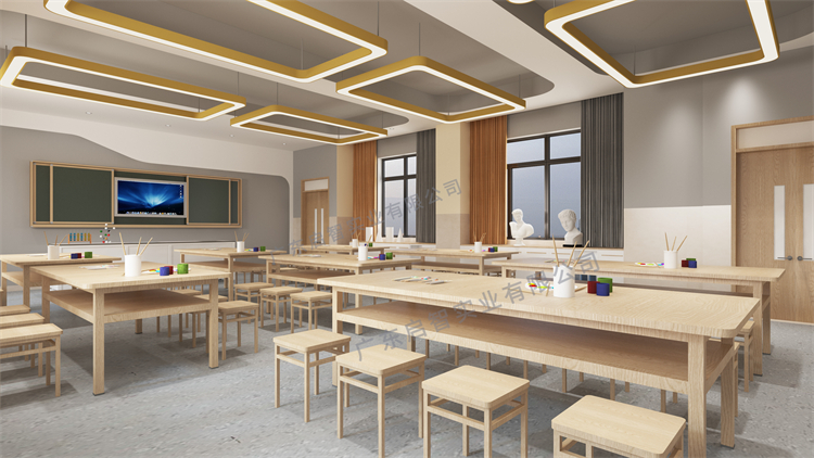 美术教室家具配置指南:打造创意艺术空间 - 学校家具|功能室设计|办公家具|课桌椅_广东启智实业有限公司